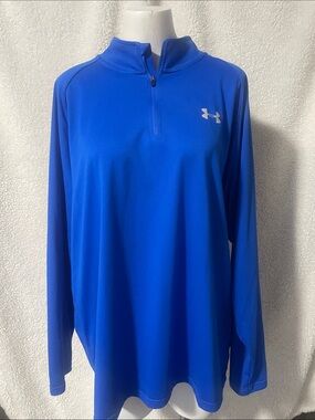 Under Armour Blue Half-Zip Athletic Pullover